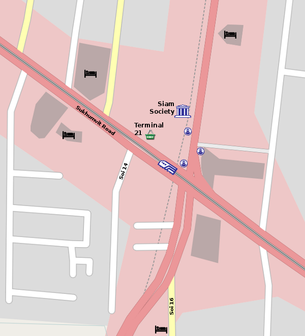 Sukhumvit / Asoke Intersection map