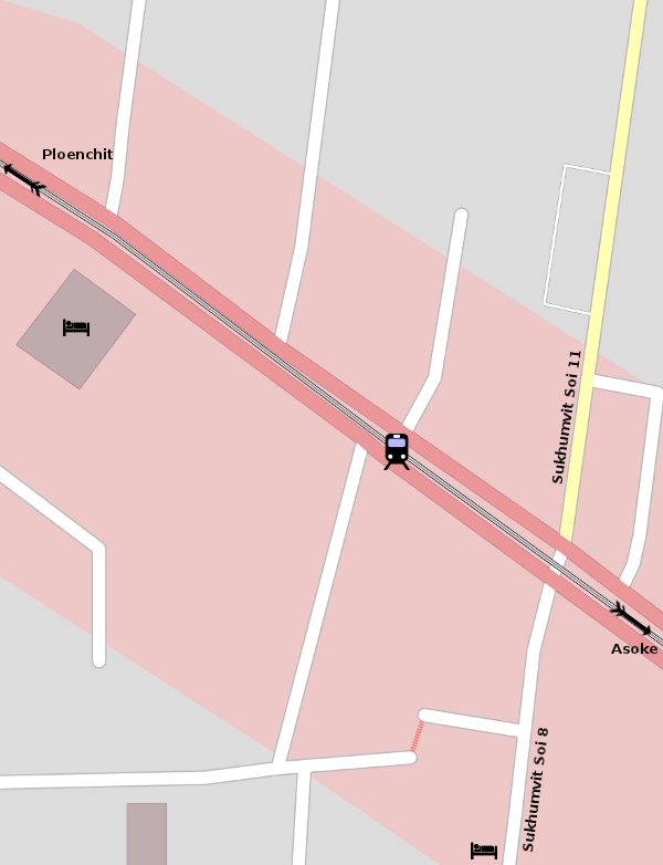 Nana Skytrain Station Area Map