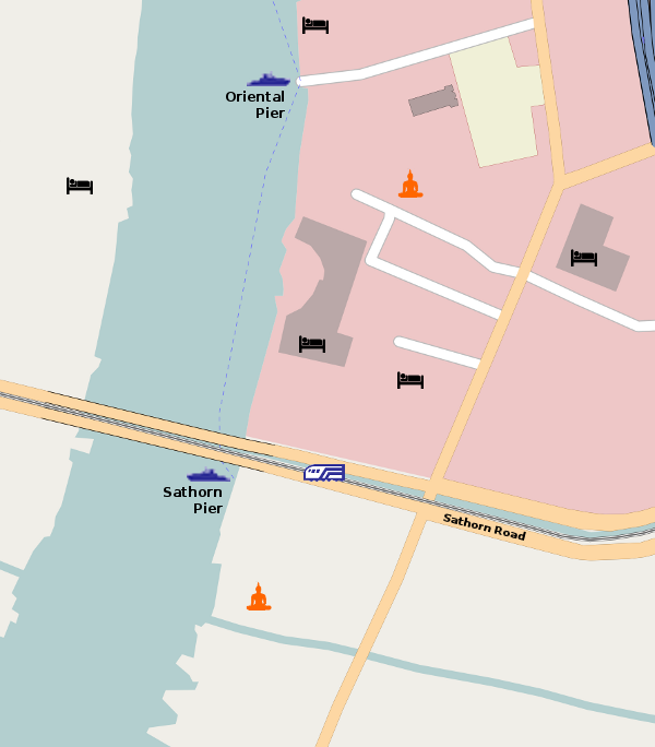 Taksin Bridge area map