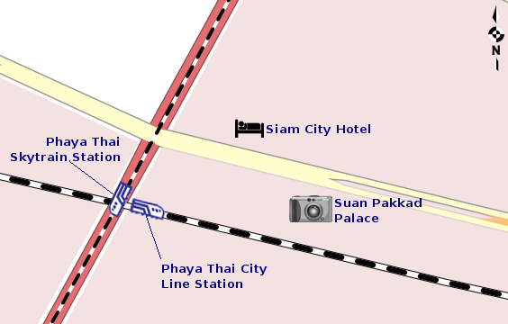 Map to Suan Pakkad