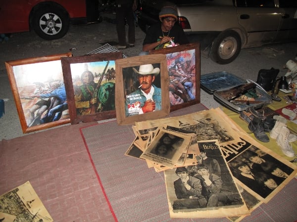 Old posters on sale at the Ratchada Saturday Night Market