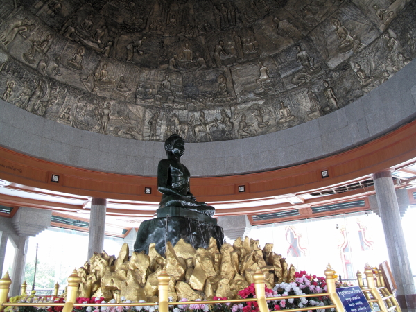 The jade Buddha under its bronze dome
